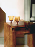 John Lewis Bubble wine glass amber 260ml (British brand)