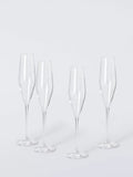 John Lewis crystal champagne flutes set of 4 190ml, UK version