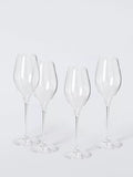 John Lewis Swan crystal prosecco glasses 320ml set of 4 - British product