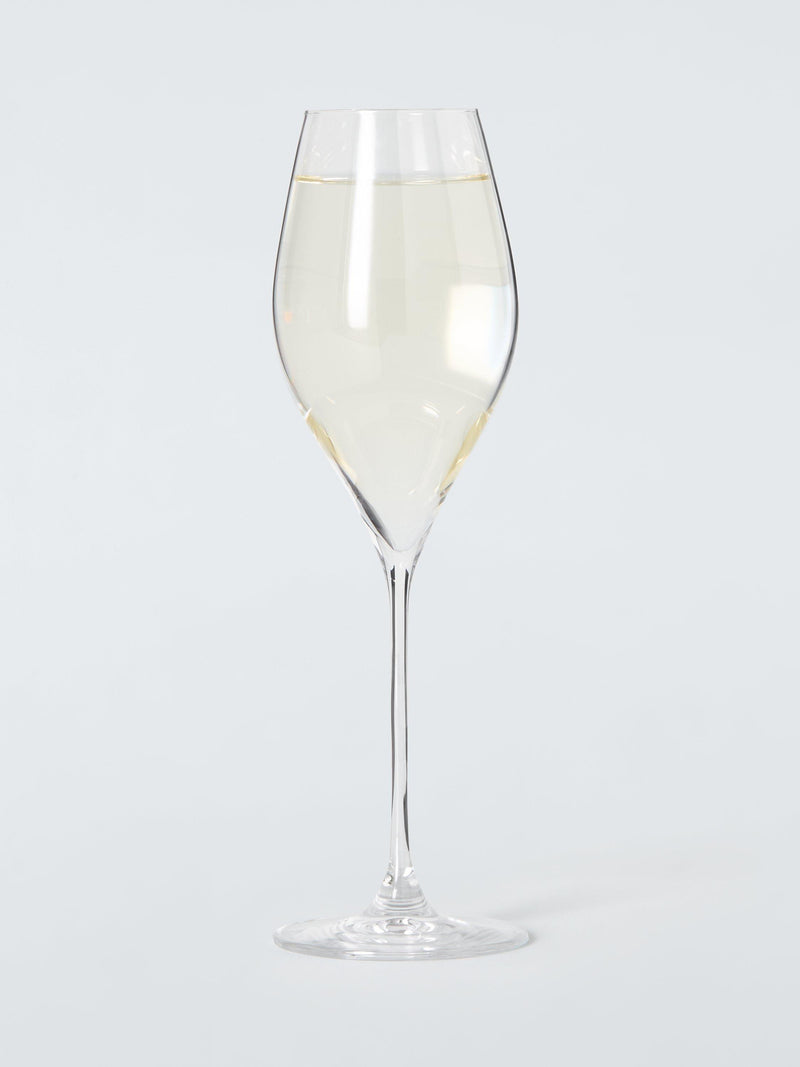 John Lewis Swan crystal prosecco glasses 320ml set of 4 - British product