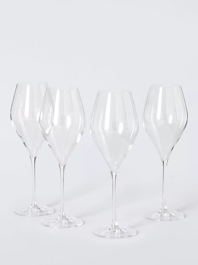 John Lewis Swan crystal red wine glasses set of 4 560ml (British brand)