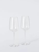 John Lewis John Lewis Sora Crystal White Wine Glasses, Set of 2, 480ml, Clear- Buy online at McGrocer