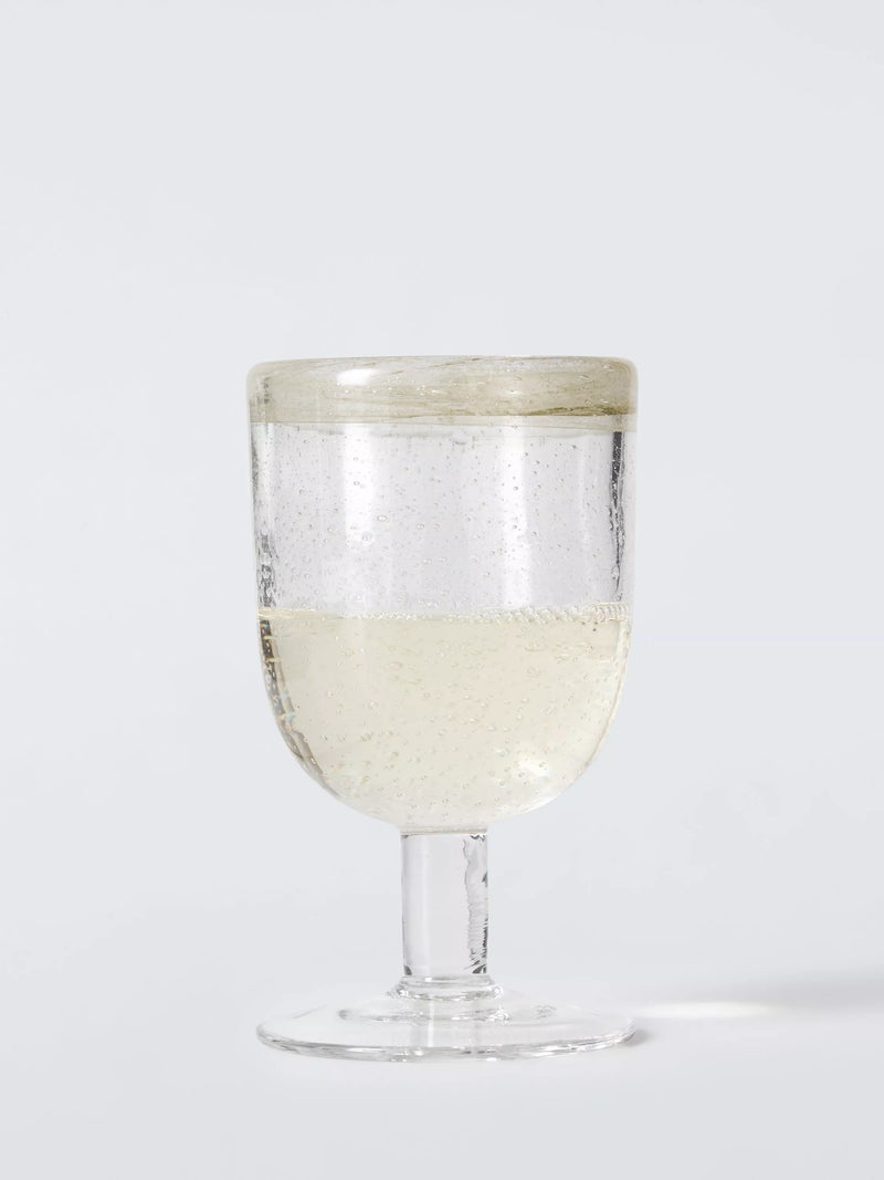 John Lewis bubble wine glass 260ml green, imported from the UK
