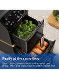 Philips stacked dual basket air fryer 10L (British brand)