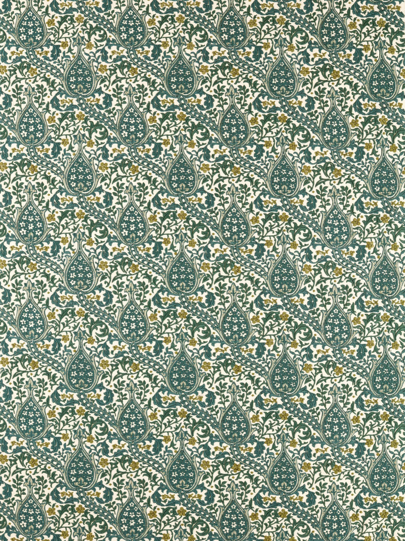 Morris & Co Persian Tulip embroidery furnishing fabric - British product