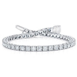 Costco UK 5.00ctw Round Brilliant Cut Diamond Tennis Bracelet 18ct White Gold- Buy online at McGrocer