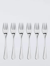 John Lewis John Lewis Baguette Stainless Steel Pastry Forks, Set of 6- Buy online at McGrocer
