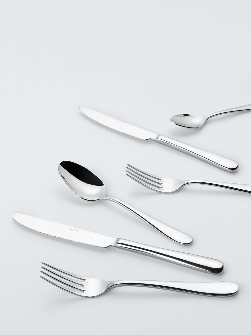 John Lewis Luna stainless steel cutlery set 6 piece, UK version