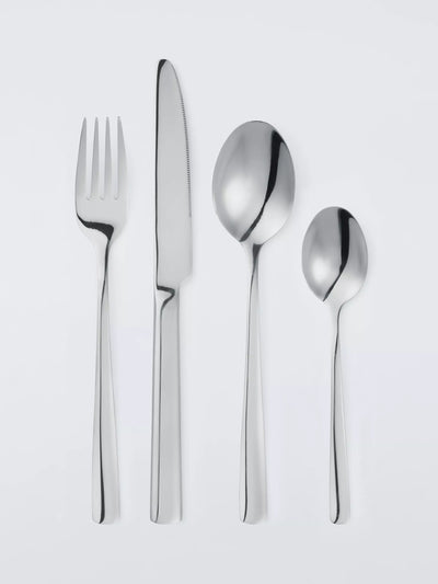 John Lewis John Lewis Dine Stainless Steel Cutlery Set, 16 Piece, 4 Place Settings- Buy online at McGrocer