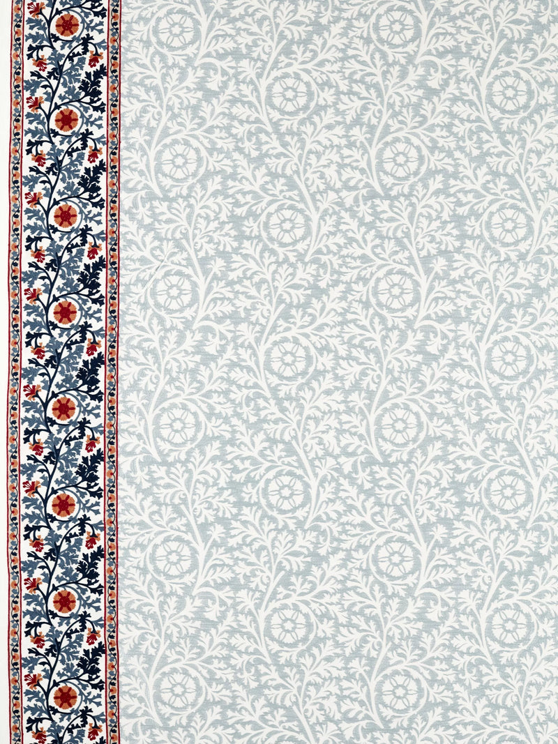 Morris & Co. Chamomile embroidered furnishing fabric - British product