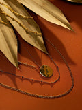 Orelia gold plated layered three-row necklace set, imported from the UK