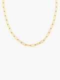 Orelia LUXE fine oval link chain necklace pale gold - British product