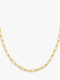 Orelia LUXE fine oval link chain necklace pale gold - British product