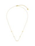 Orelia LUXE mini starburst necklace 40cm pale gold, imported from the UK