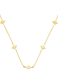 Orelia LUXE mini starburst necklace 40cm pale gold, imported from the UK