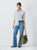 John Lewis khaki suede hobo bag - British product