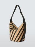 John Lewis Eden suede and leather hobo bag (British brand)