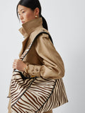 John Lewis zebra hair-on-leather tote bag (British brand)