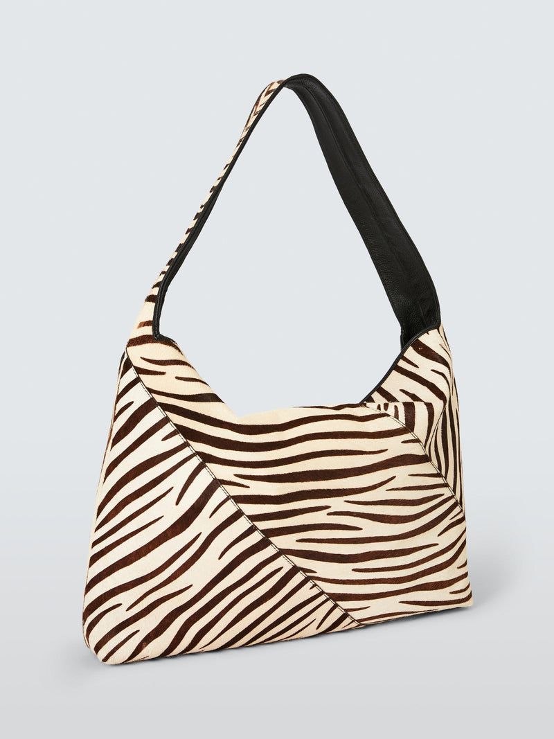 John Lewis zebra hair-on-leather tote bag (British brand)