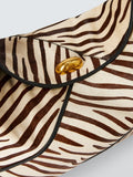 John Lewis zebra hair-on-leather tote bag (British brand)