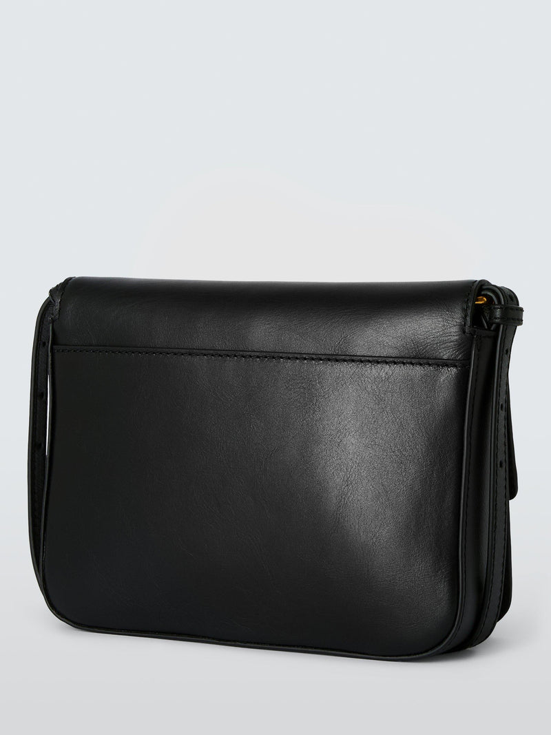 John Lewis leather crossbody bag black medium, UK version