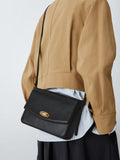 John Lewis leather crossbody bag black medium, UK version