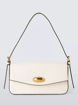John Lewis John Lewis Intentional Leather Mini Shoulder Bag, White- Buy online at McGrocer
