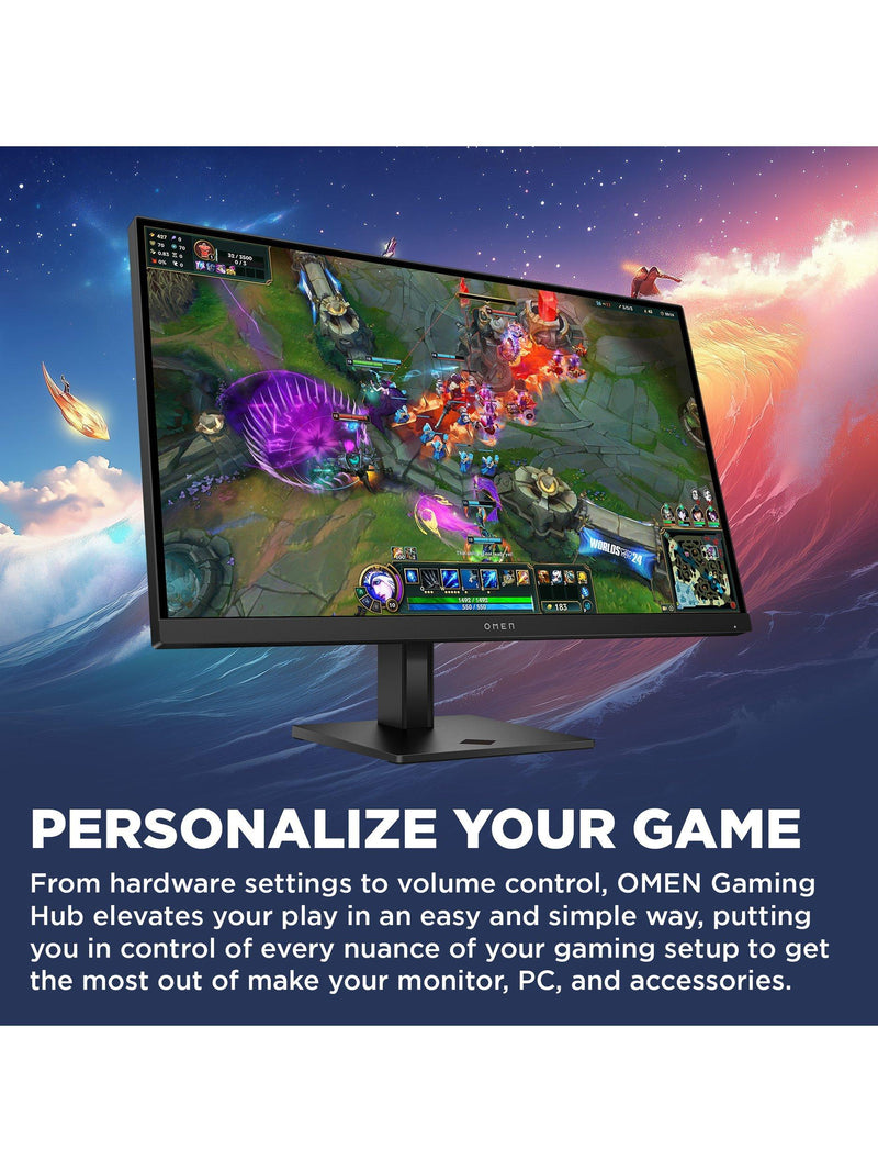 HP OMEN 27 inch QHD gaming monitor with 280Hz, UK version