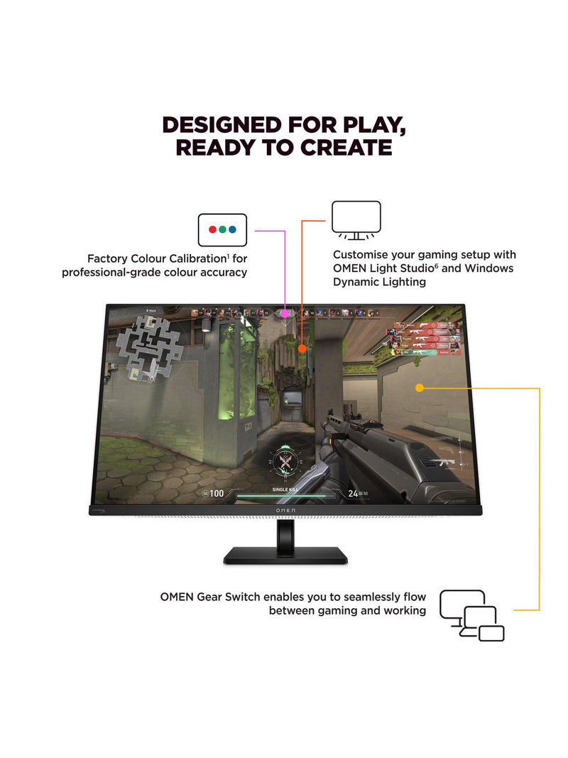 HP OMEN 32 OLED UHD 240Hz gaming monitor - British product