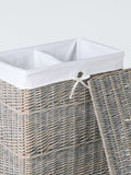 John Lewis grey willow double laundry basket, imported from the UK