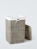 John Lewis square willow laundry basket grey - British product