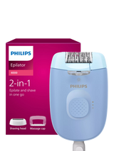 John Lewis Philips 4000 Series BRE247/00 Epilator, Blue- Buy online at McGrocer
