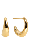 Monica Vinader Antica small hoop earrings gold vermeil, imported from the UK