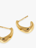 Monica Vinader Antica small hoop earrings gold vermeil, imported from the UK