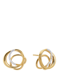Monica Vinader Nura Pave Diamond Wrap Earrings Gold - British product