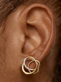 Monica Vinader Nura Pave Diamond Wrap Earrings Gold - British product