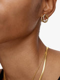Monica Vinader Nura Pave Diamond Wrap Earrings Gold - British product