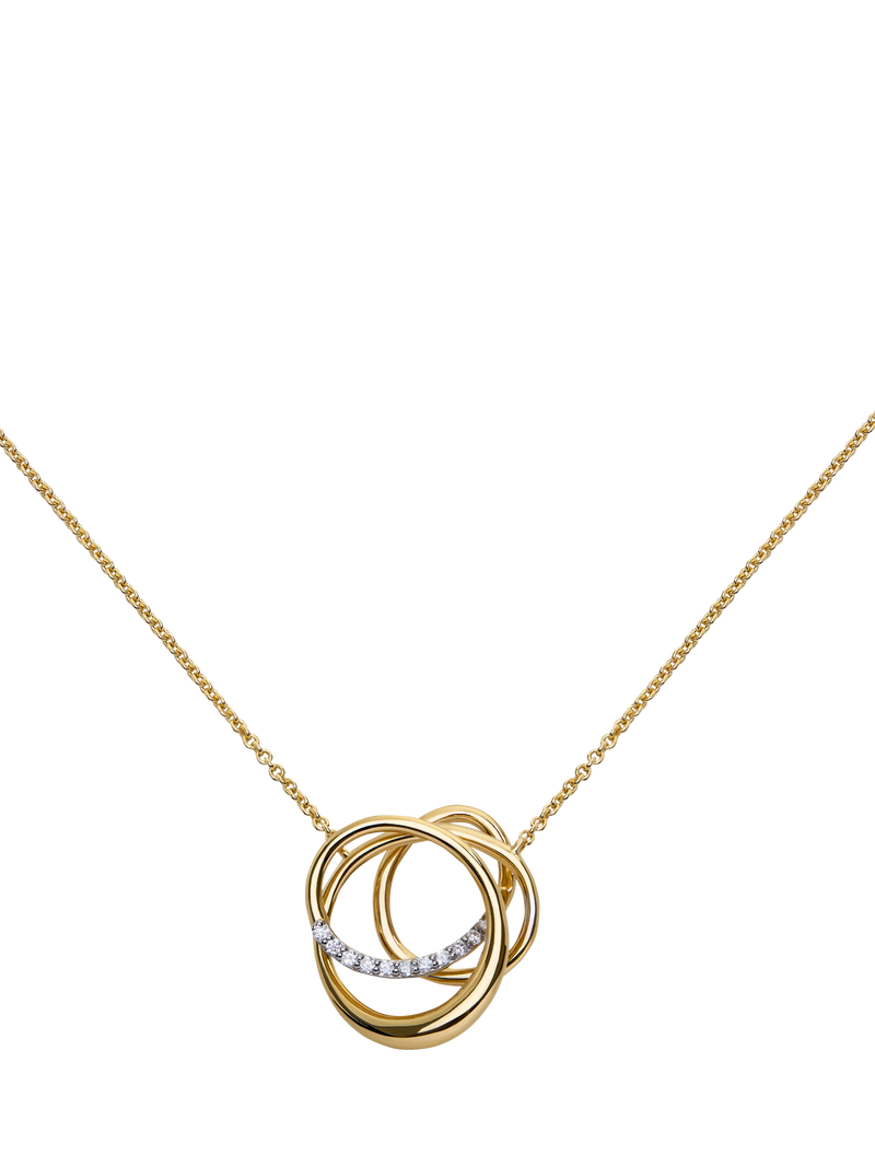 Monica Vinader pave diamond necklace gold, UK version