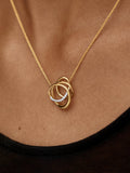 Monica Vinader pave diamond necklace gold, UK version