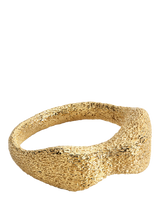 John Lewis Monica Vinader Antica Bold Textured Stacking Ring, Gold- Buy online at McGrocer