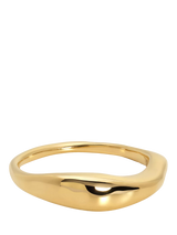 John Lewis Monica Vinader Antica Gold Plated Sterling Silver Stacking Ring- Buy online at McGrocer