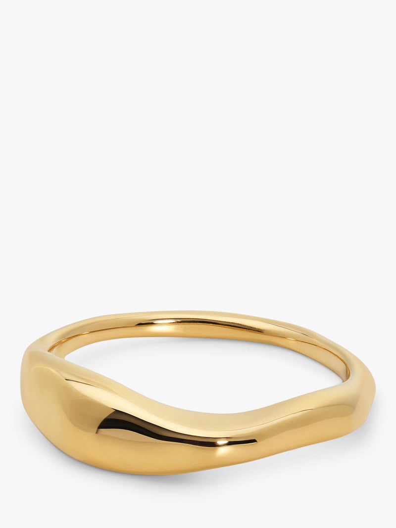 Monica Vinader stacking ring in recycled gold vermeil (British brand)