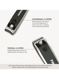 Tweezerman combo clipper set stainless steel nail care tool, imported from the UK