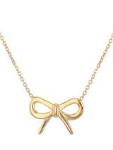 John Lewis IBB 9ct Gold Adjustable Bow Necklace- Buy online at McGrocer