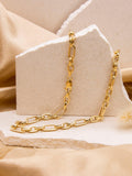 IBB 9ct yellow gold figaro chain necklace UK version