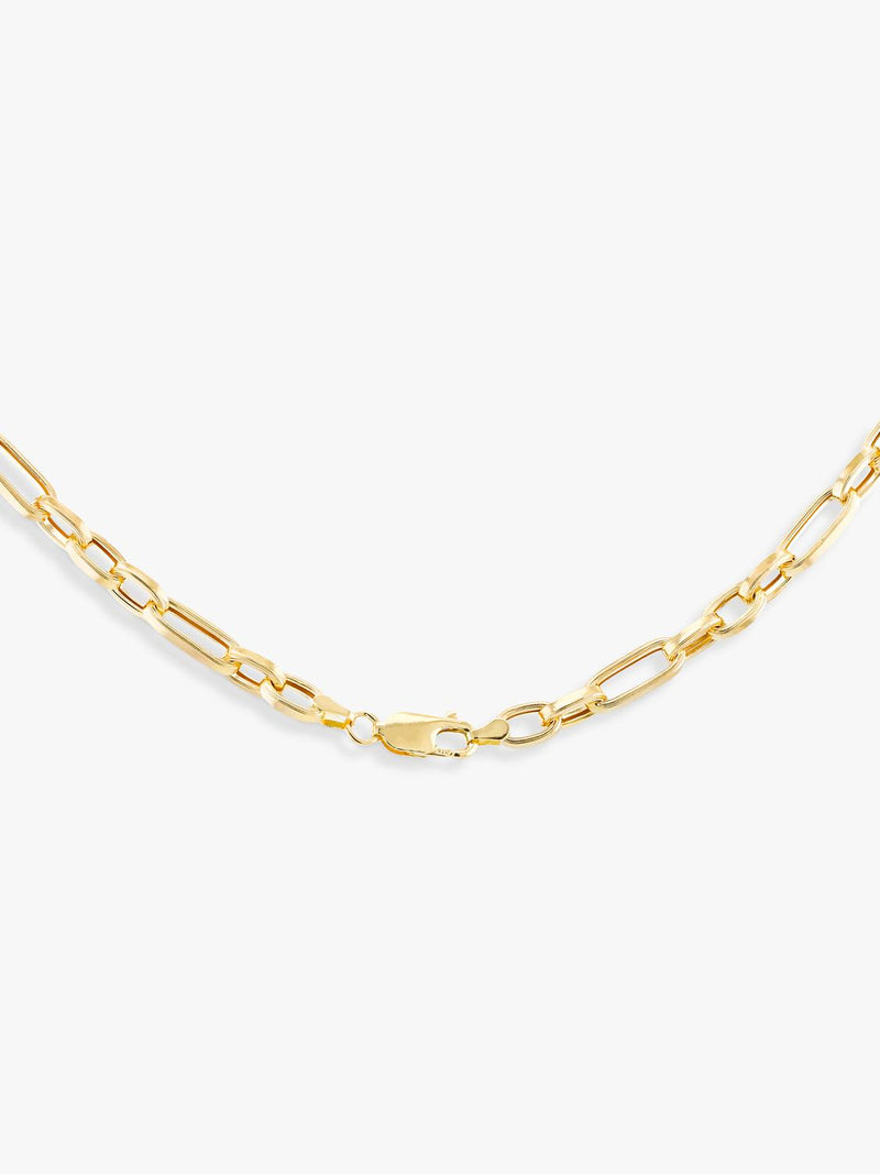 IBB 9ct yellow gold figaro chain necklace UK version