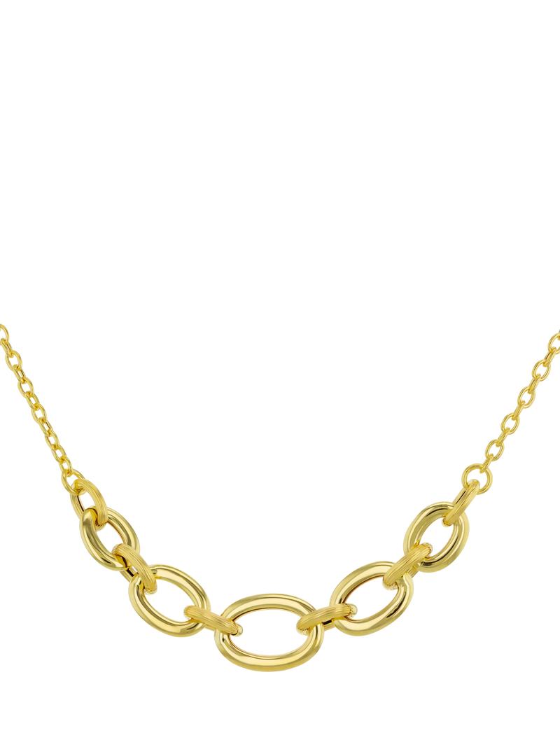 IBB 9ct yellow gold rolo curb chain necklace, imported from the UK