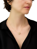 IBB 9ct gold polished lips necklace, imported from the UK