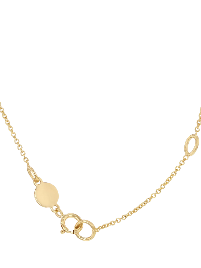 IBB 9ct gold polished lips necklace, imported from the UK