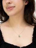 IBB malachite clover pendant 9ct gold, UK version